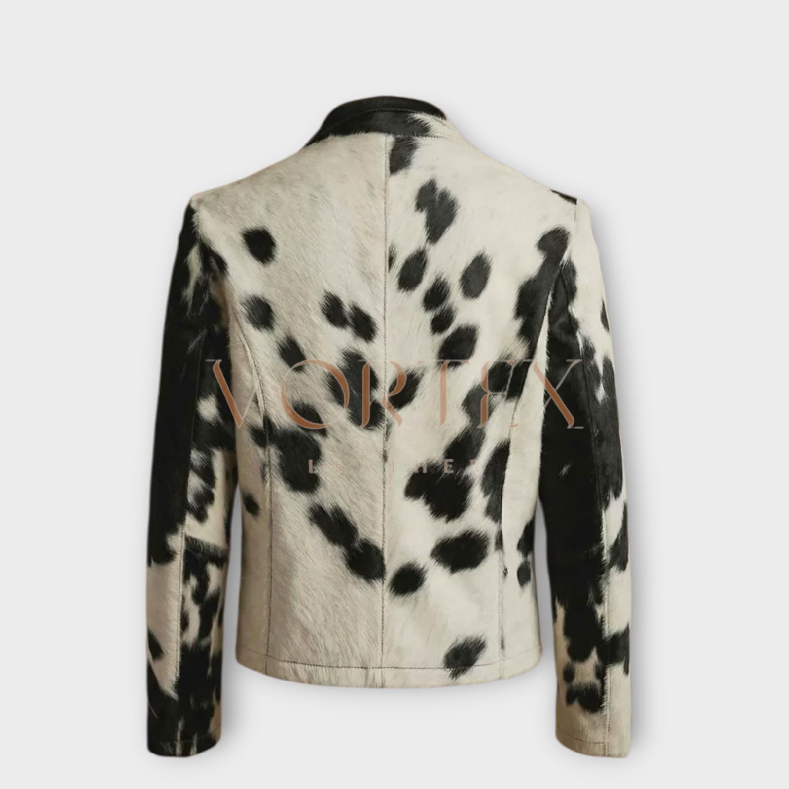 Stylish Western Cow Skin Hair on Leather Jacket for Women – Unique Western Style