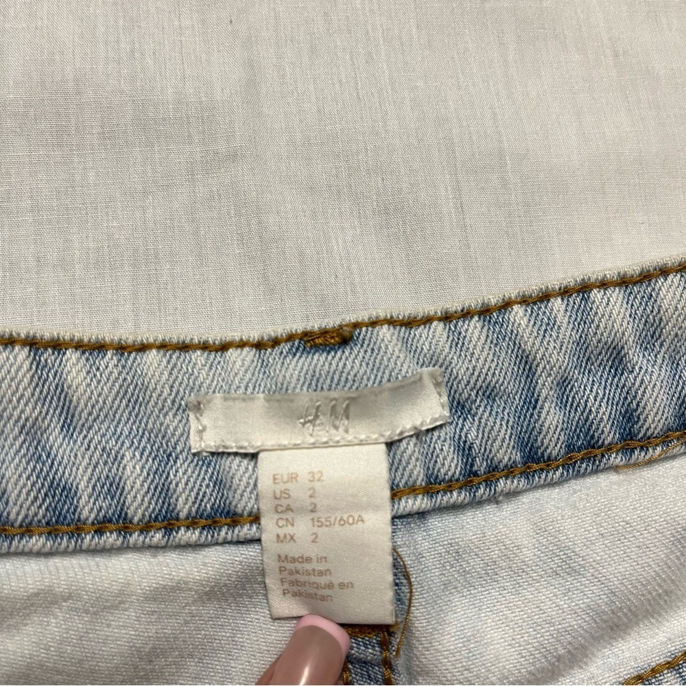 Distressed Denim Shorts
