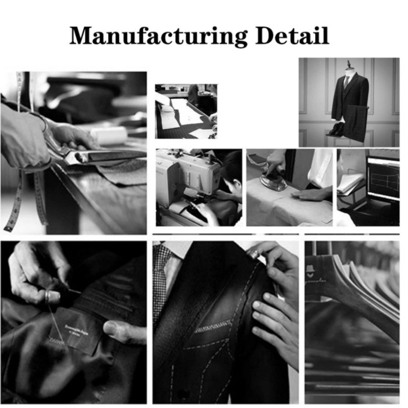 Men’s Color Blocking Pearls Suit Double Breasted Wedding Business Suits 2 Pieces
