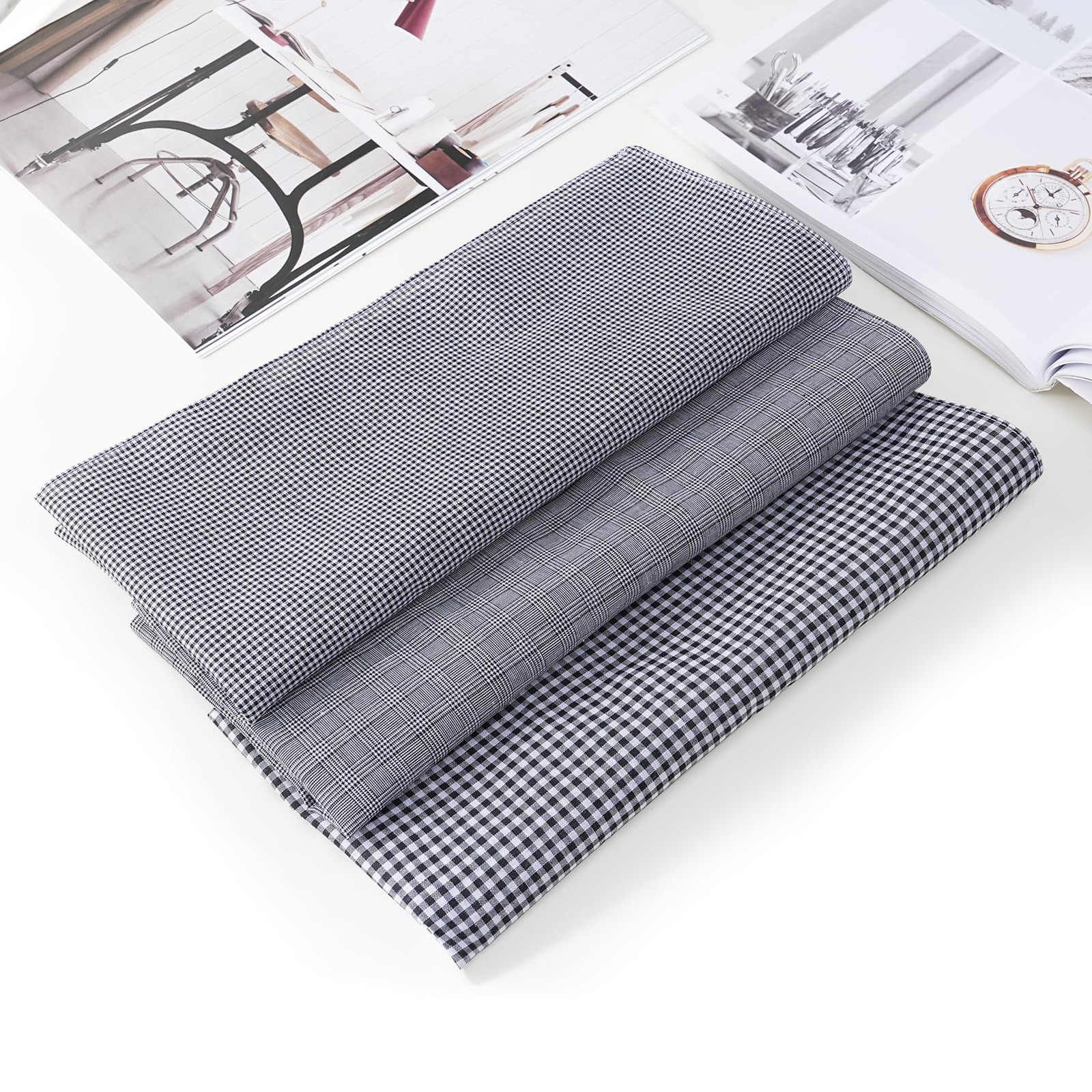 Handkerchief Mens Cotton 7PCS Handkerchiefs for Men 100% Soft Cotton Plaid Ha…