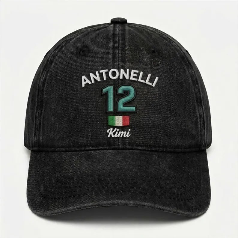 NEW! Vintage Embroidered Kimi #12 Antonelli Racing Classic Hat Gift Fan