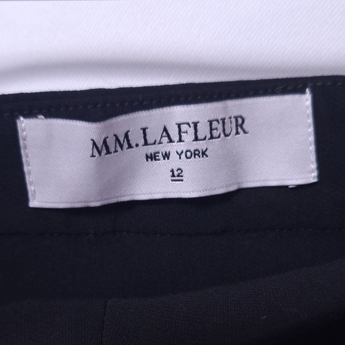 MM LAFLEUR High Rise Flare Trousers Career Pants Sz 12 Side Zip Office Business