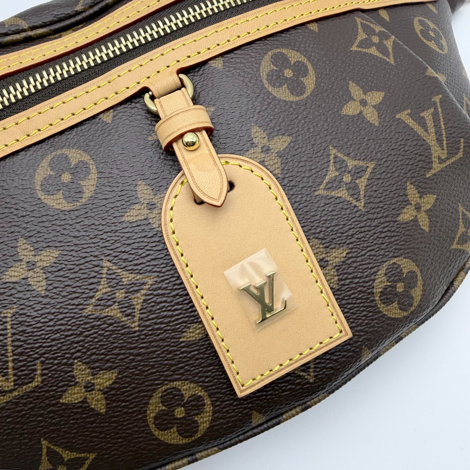 Louis Vuitton High Rise Detachable Strap Coated Canvas Waist Bag Womens M46784