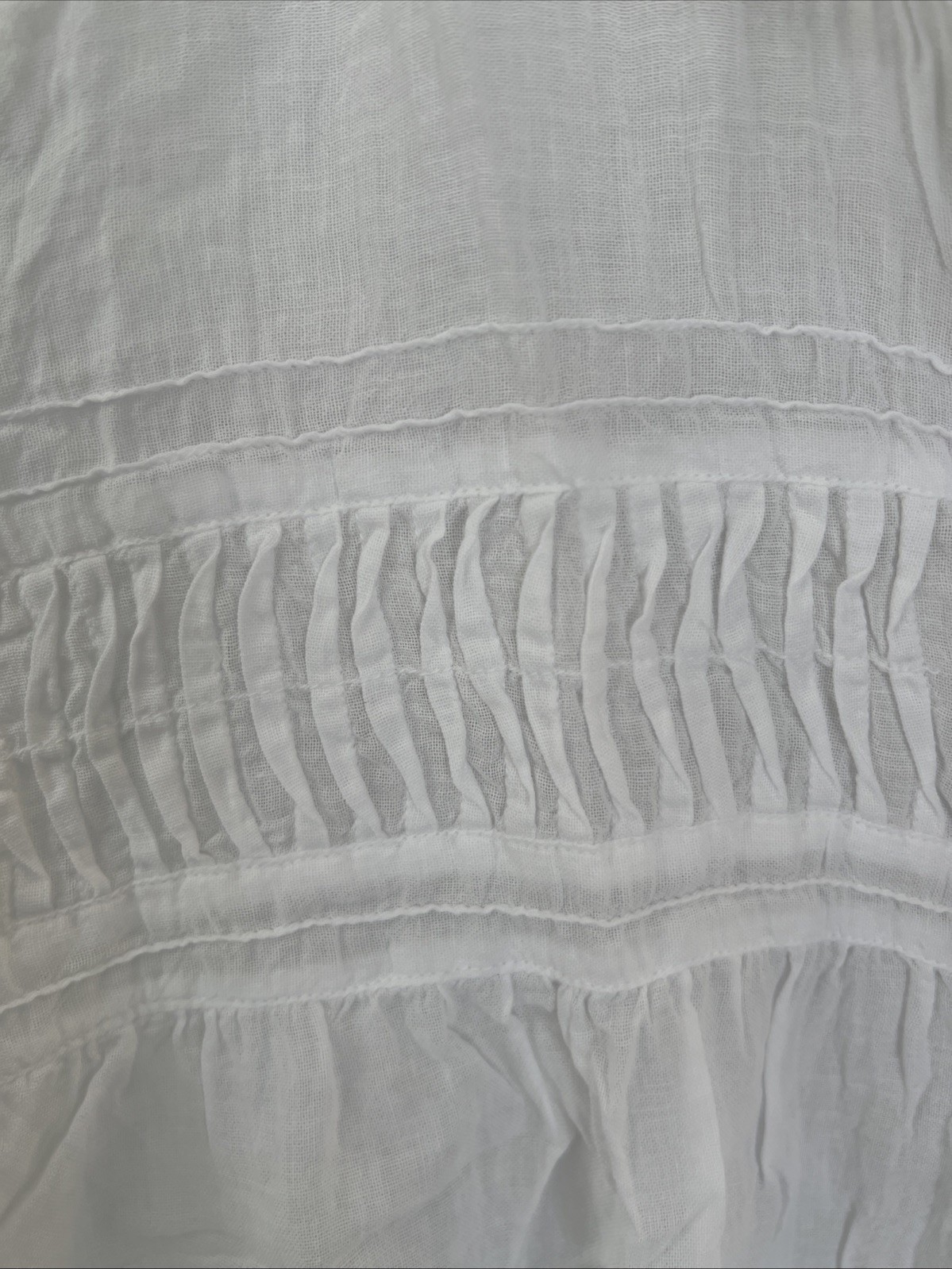NWT Sundance Catalog JP and Mattie White 3/4 Sleeve Top Size XS / P $138