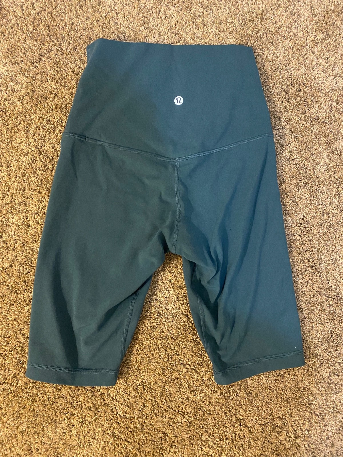 LULULEMON Align Super High-Rise Short 10 TEAL- EXCELLENT CONDITION- SIZE 4