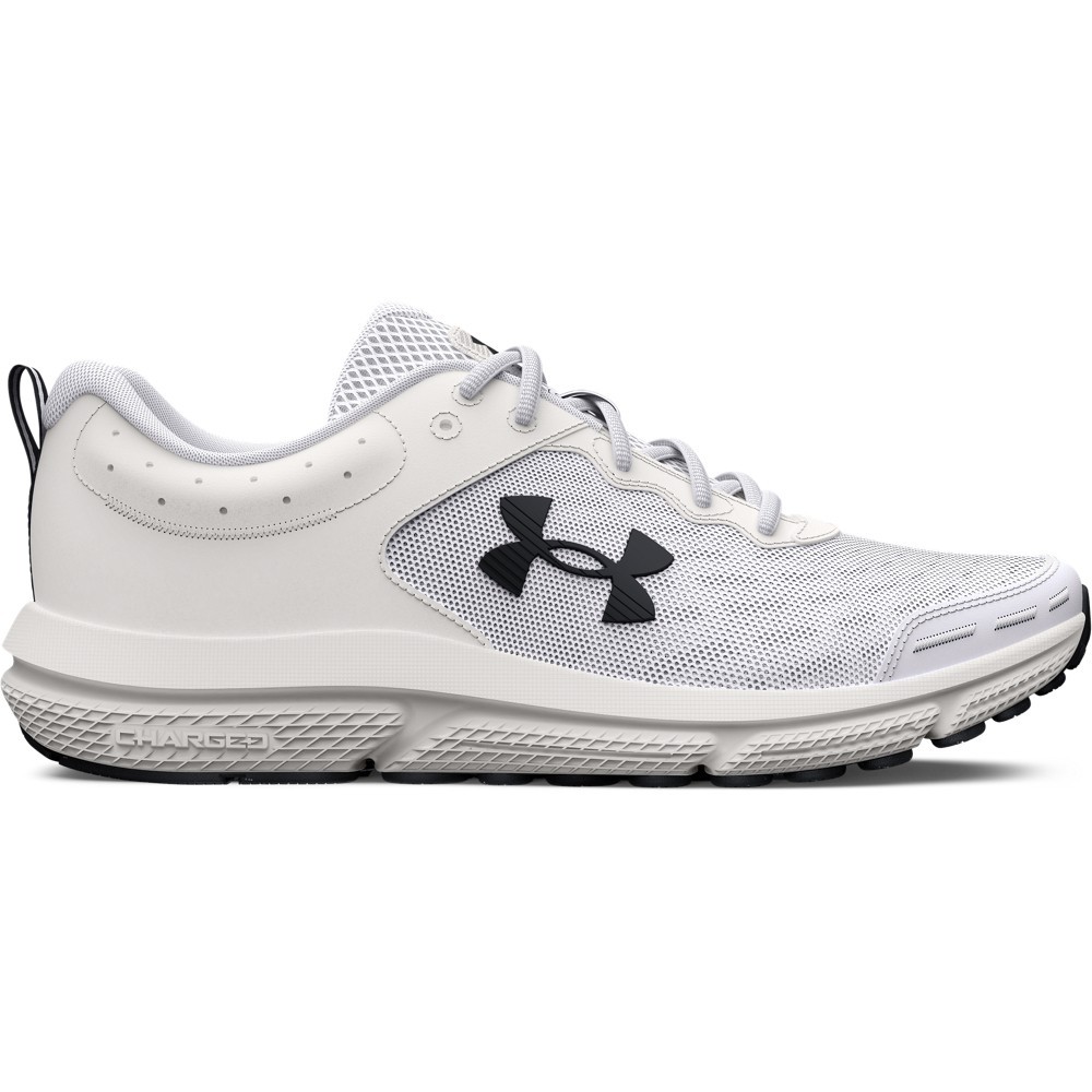 UA 3026175 Men’s Charged Assert 10 Running Shoes – White/Black – Size 8.5