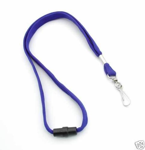 10 PIECES BREAKAWAY ID NECK LANYARD WITH SWIVEL HOOK BLUE BLACK RED GOLD GREEN