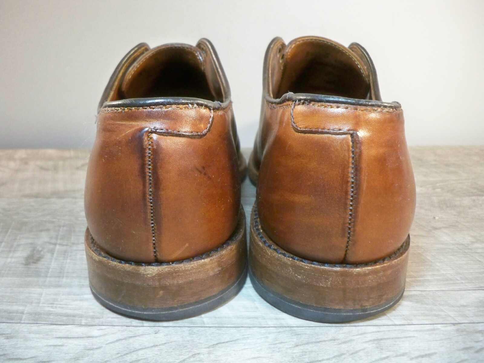 Mens Allen Edmonds Delray Lace Up Leather Bench Welt Dress Oxfords Shoes 8.5