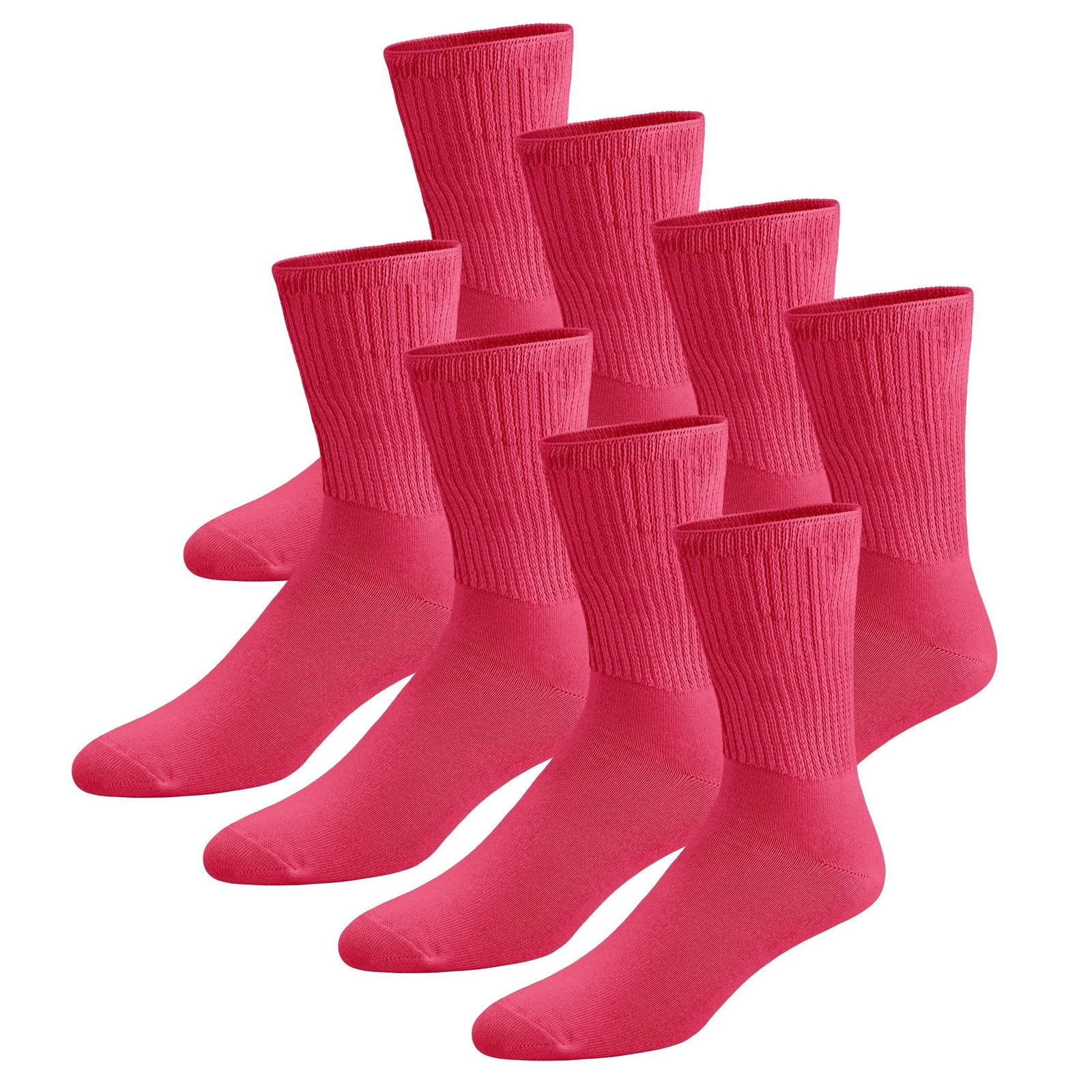 Thin Combed Cotton Diabetic Socks, Loose, Non-Binding Low-Crew Socks (Size 7-11)
