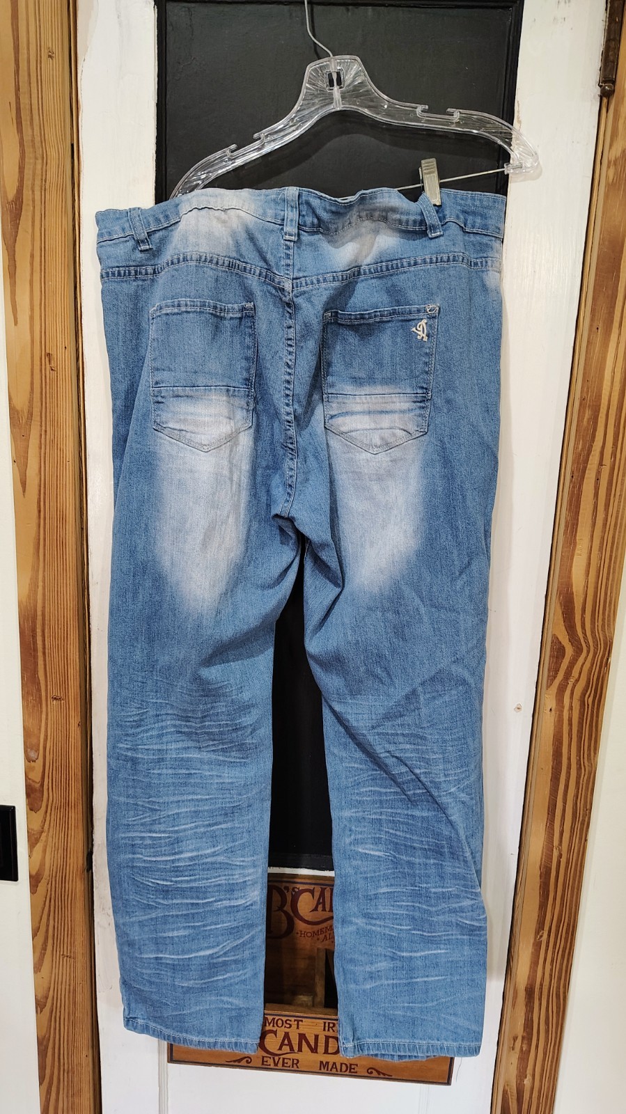 women’s VIP Jeans light blue denim distressed jeans size 21/22 plus