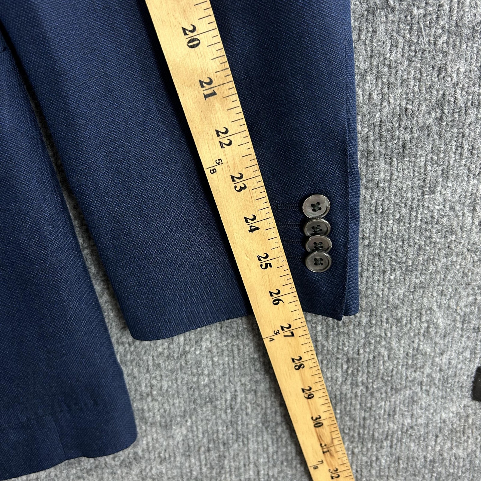 Corneliani Blazer Men 56 Silk Flax Sport Coat Blue Italy Meetings Office Work