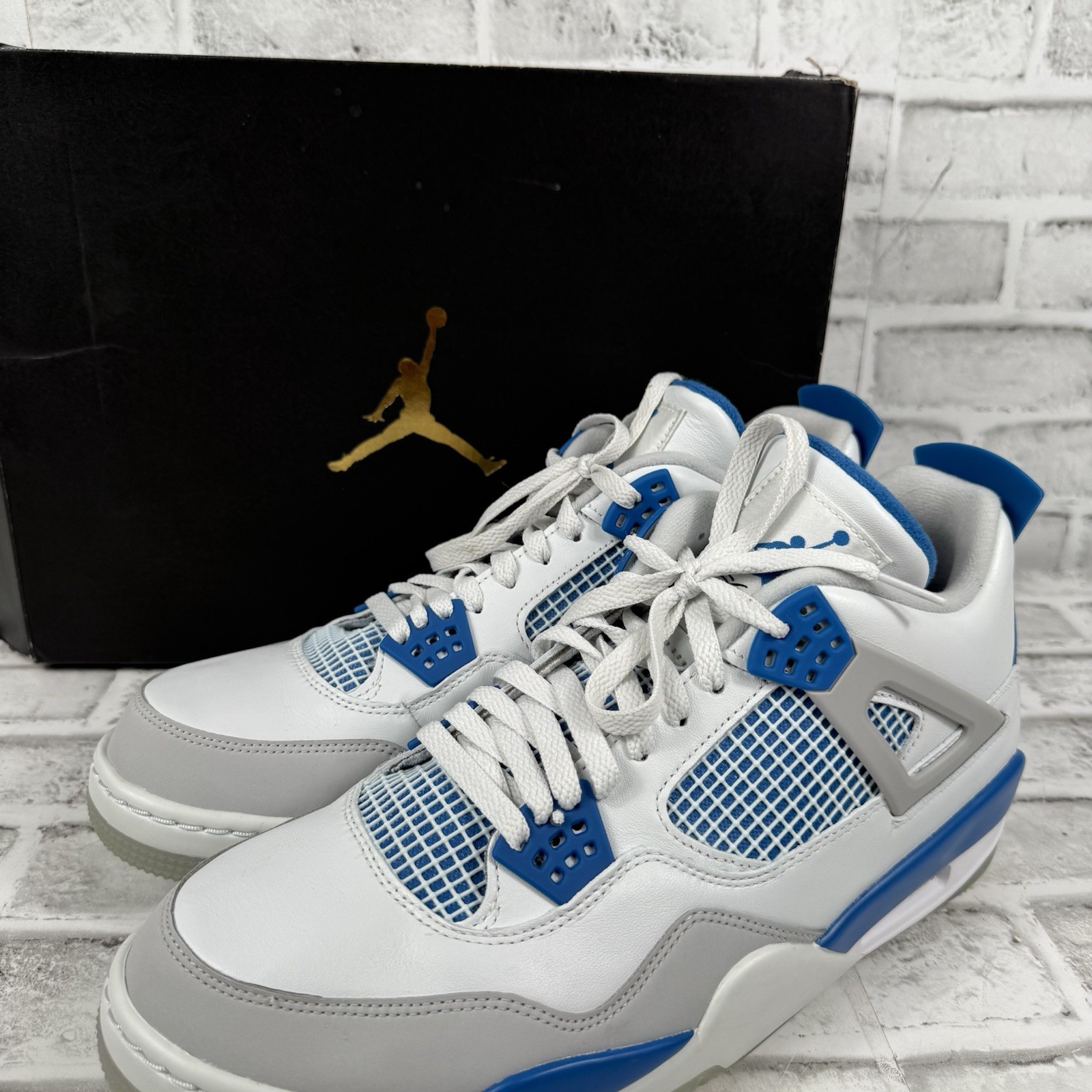 Nike Jordan 4 IV Retro Military Blue Golf Shoes Mens Sz 13 CU9981-101 Brand New