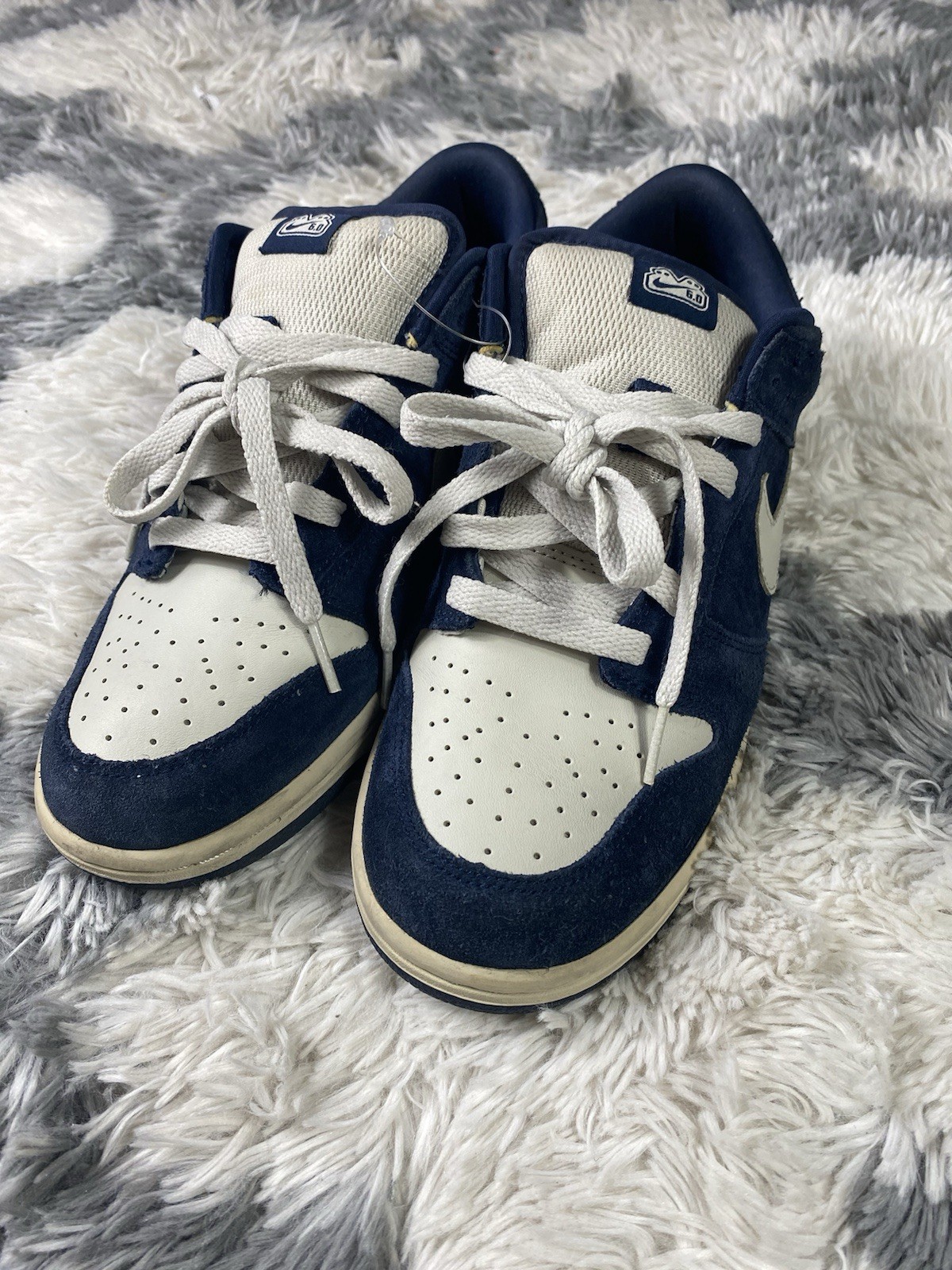 Nike Sb Dunk 6.0 Obsidian Navy Light Bone Sneaker Mens Size 8.5