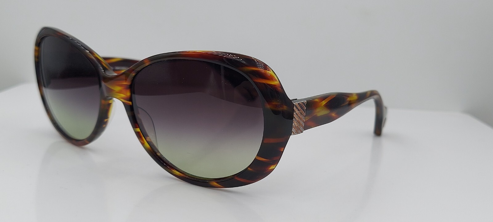 Morganthal Frederics Elizabeth Brown Oval Sunglasses Japan FRAMES ONLY