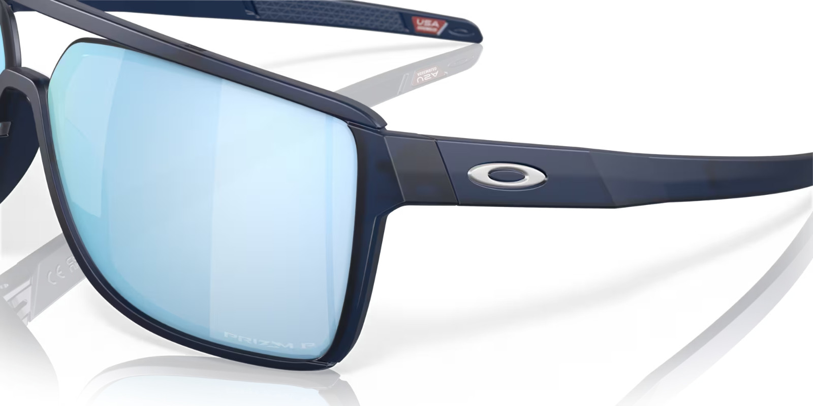 NEW Oakley CASTEL Sunglasses OO9147-0663 Matte Blue W/ PRIZM Deep H2O POLARIZED