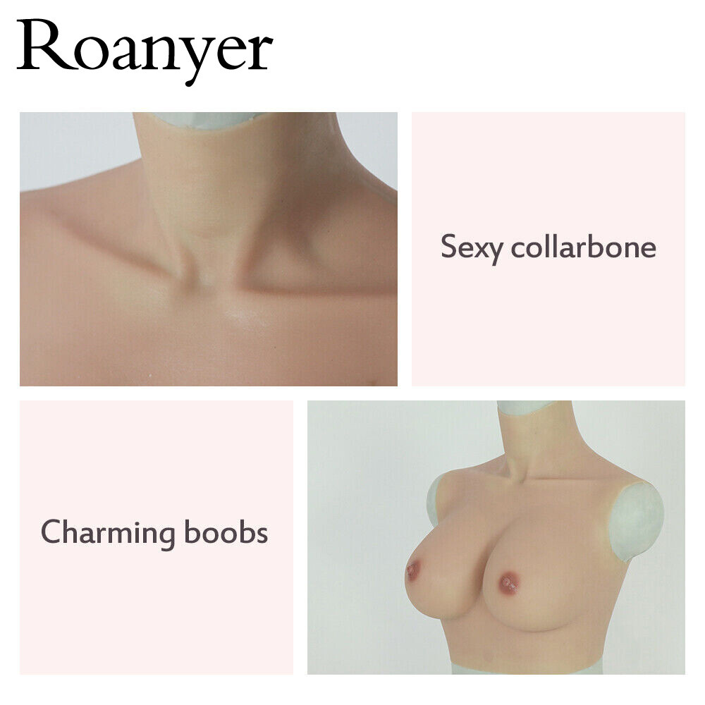 Roanyer Silicone E Cup Breast Form For Crossdresser Drag Queen Cosplay