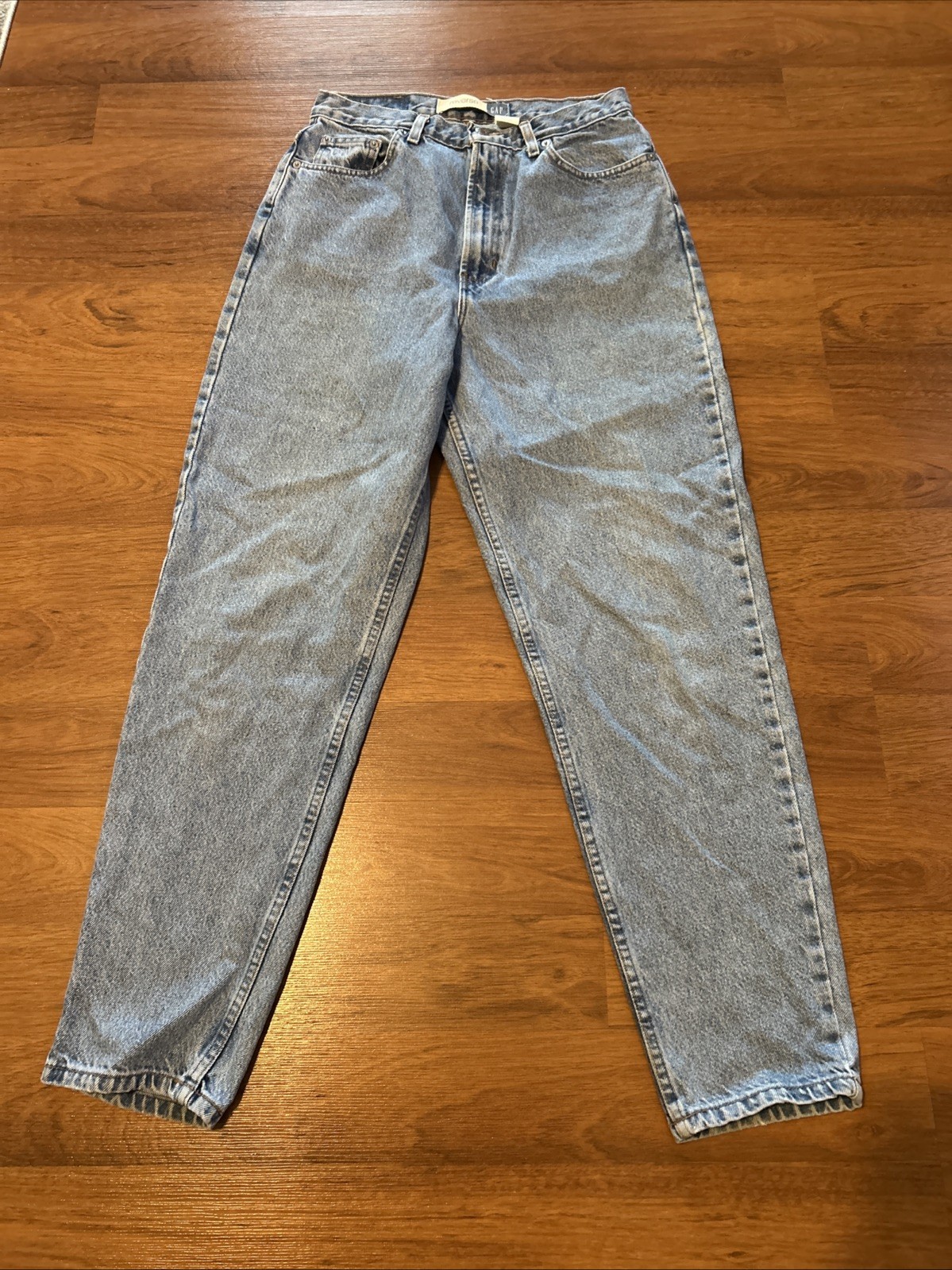 Vintage GAP Jeans Womens 12 Reverse Fit Blue Denim High Rise Mom 90s Y2K
