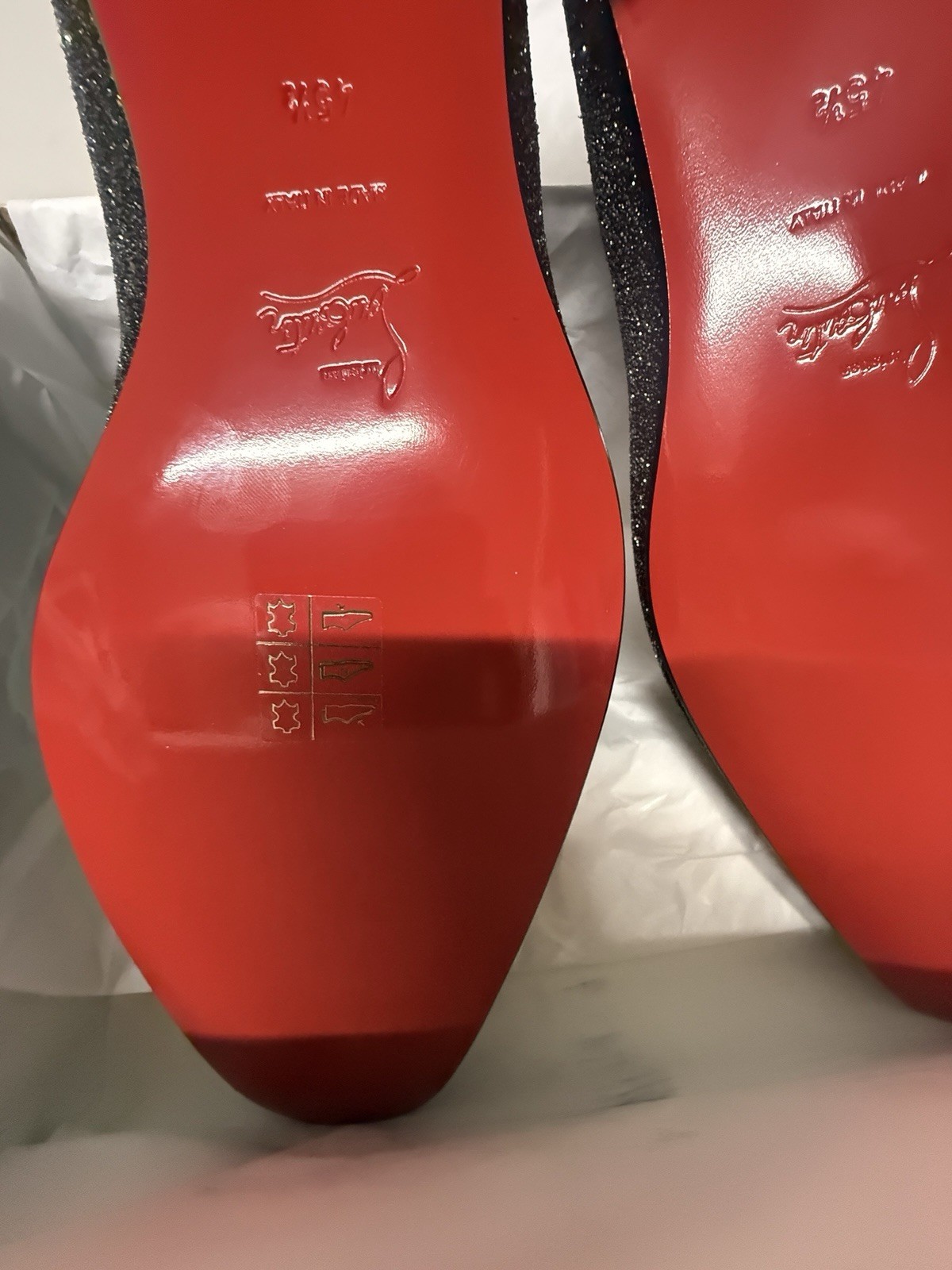 Men’s Louboutin Colonnaki Tassel Flat Crosta Size 45.5
