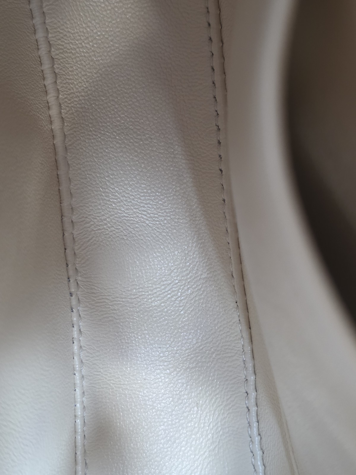 Celine Nano Triomphe Bag in Shiny Calfskin – Navy Blue/Vanilla