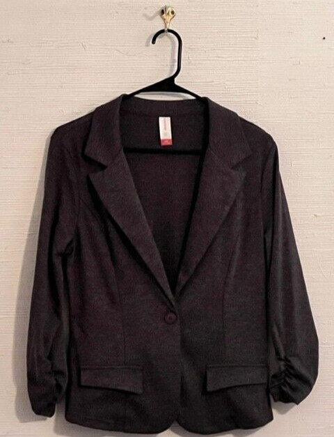 no boundaries (Size L (11-13) Long-Sleeved, Collared/Lapel, Gray Shades Blazer