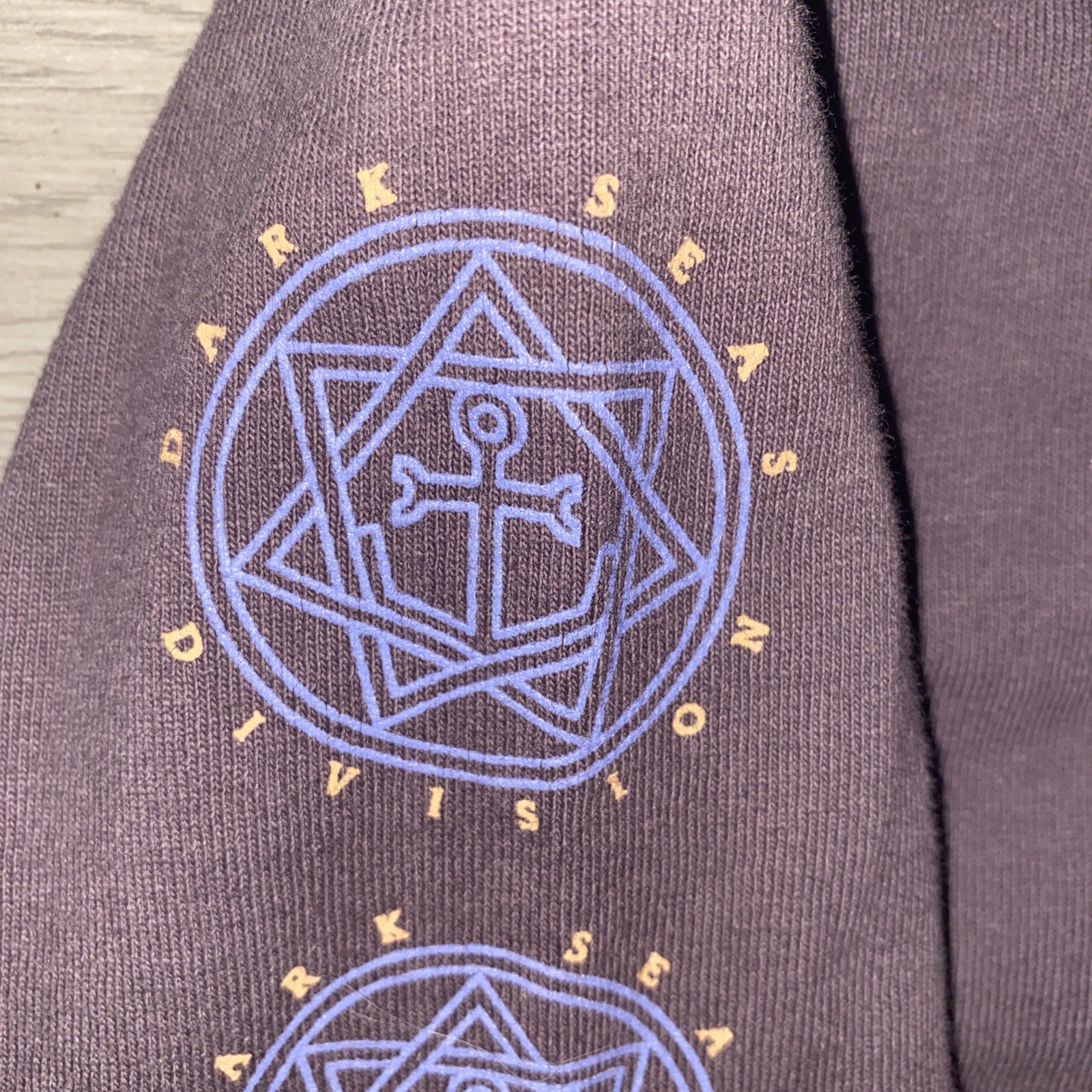 Dark Seas Division Long Sleeve T-Shirt Large Plumb Rose Anchor