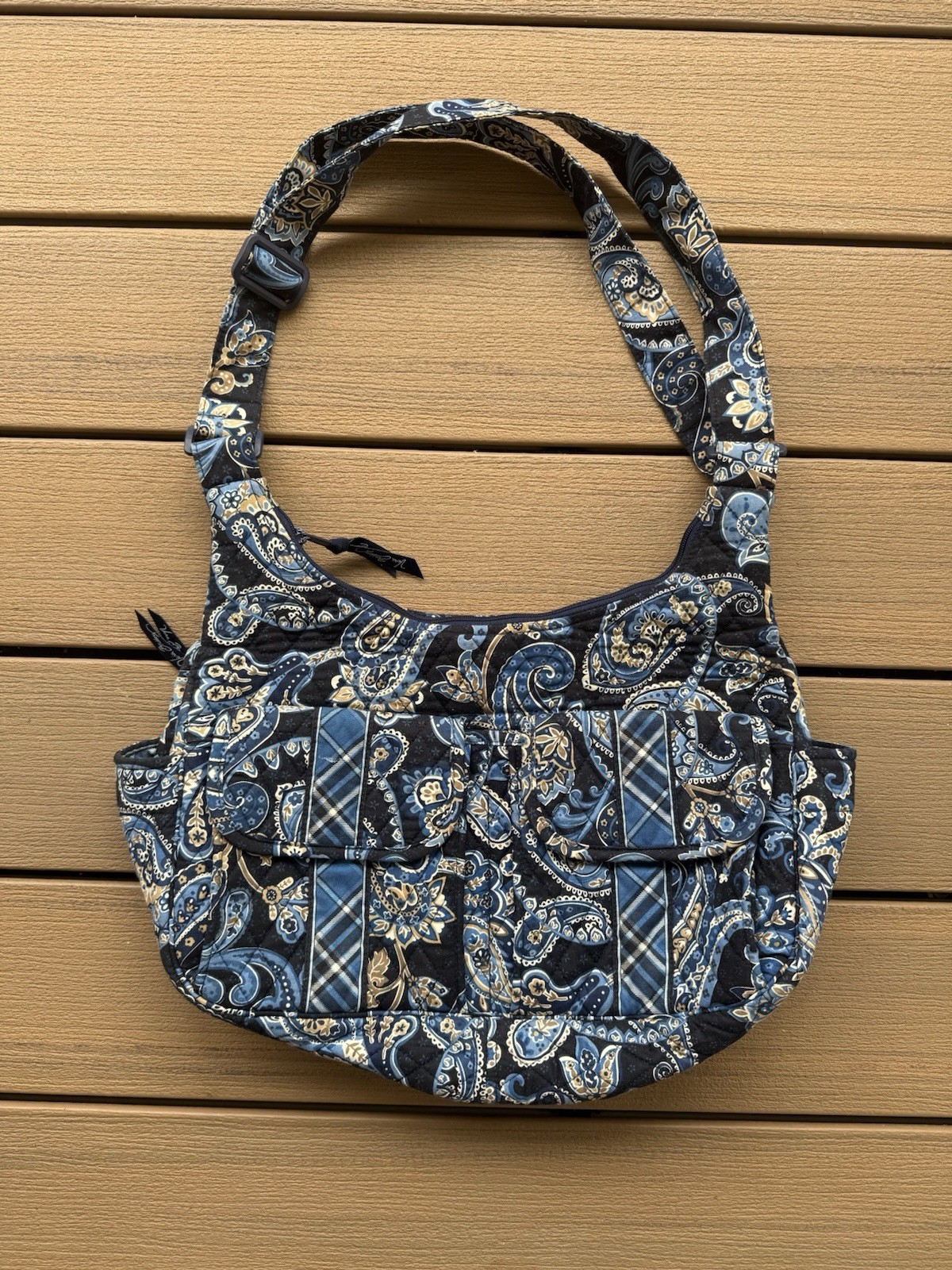 Vera Bradley Cargo Sling Windsor Blue Retired Vintage EUC