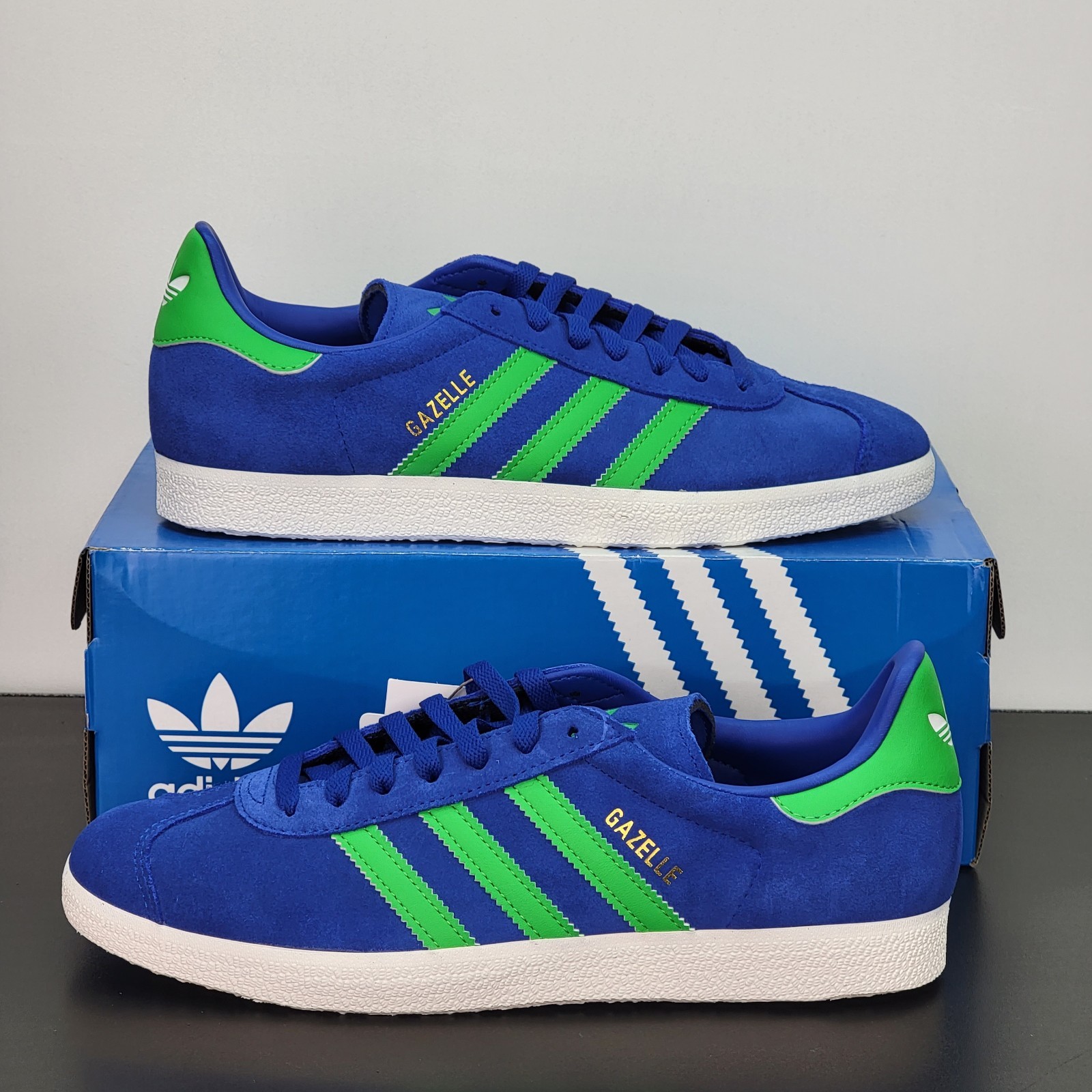 Adidas Gazelle Men’s Size 11 Shoes Blue Green Athletic Casual Sneakers