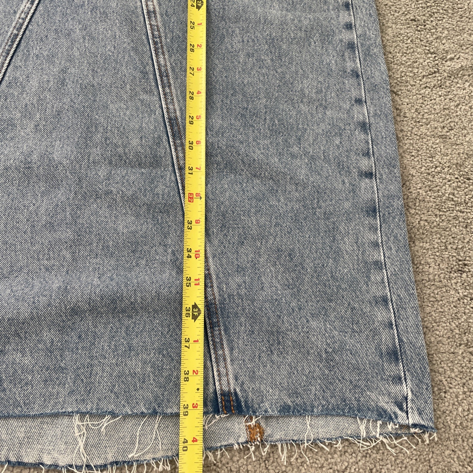 Levi’s Women’s Icon Long Jeans Maxi Slit Skirt Tag Sz. 28 Measured 30 Inch Waist