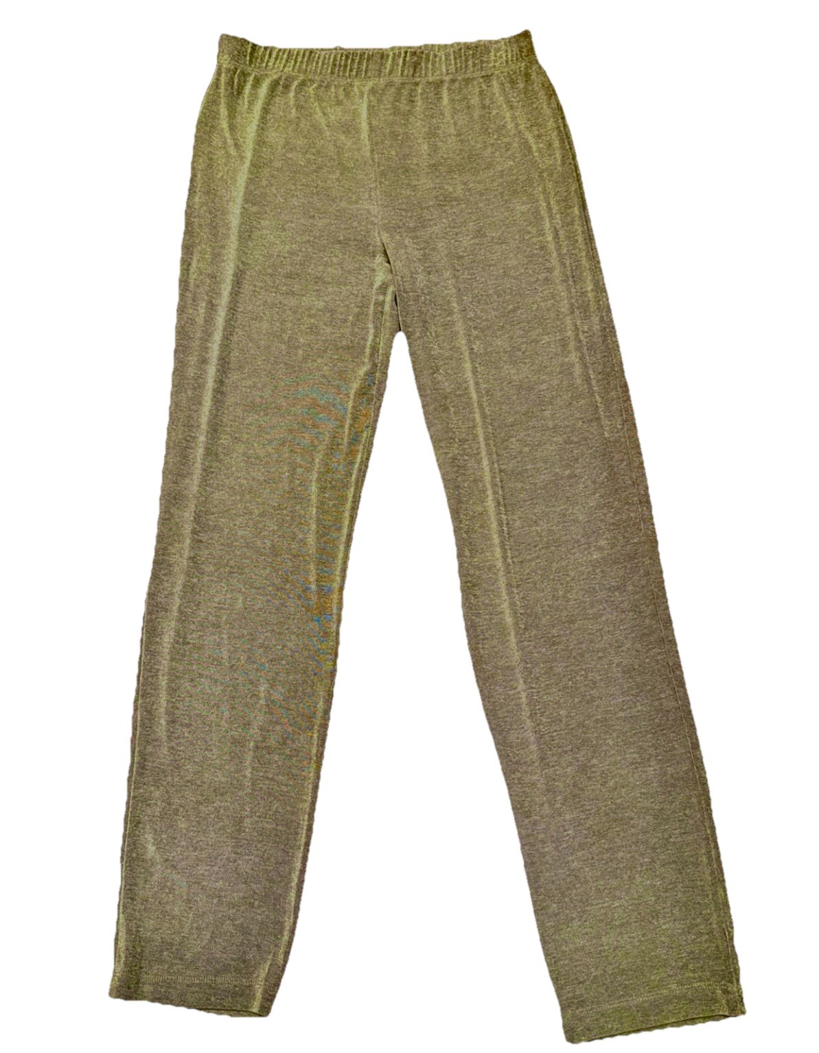 Slinky Knit Pants Chico’s Travelers Gold-Brown Stretch Travel Size 1 Regular (M)