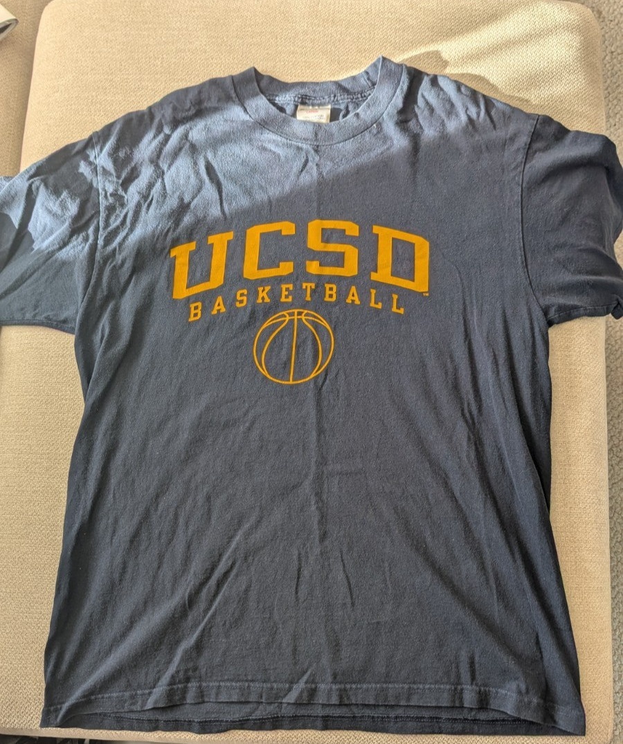 Vintage 90’s Champion UCSD Shirt Navy Blue Men’s Size Large