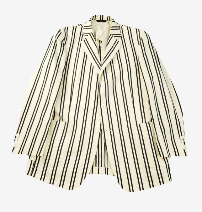 Brooks Brothers 1818 Regent Blazer Men’s 41R Cotton Linen Three Button Striped