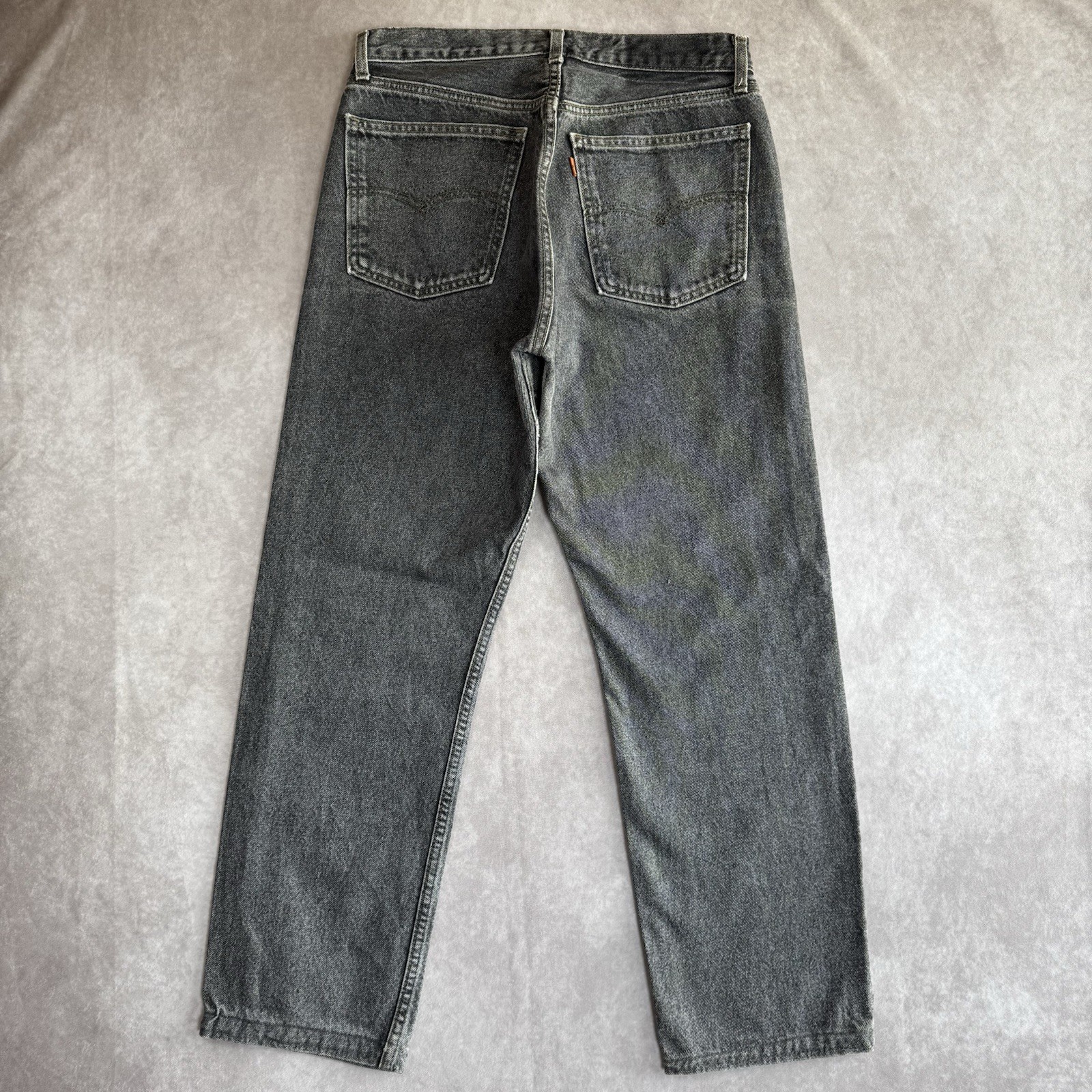 Levi’s 615 Jeans Men’s W32 L29 Grey Regular Straight Fit Zip Fly Orange Tab 90s