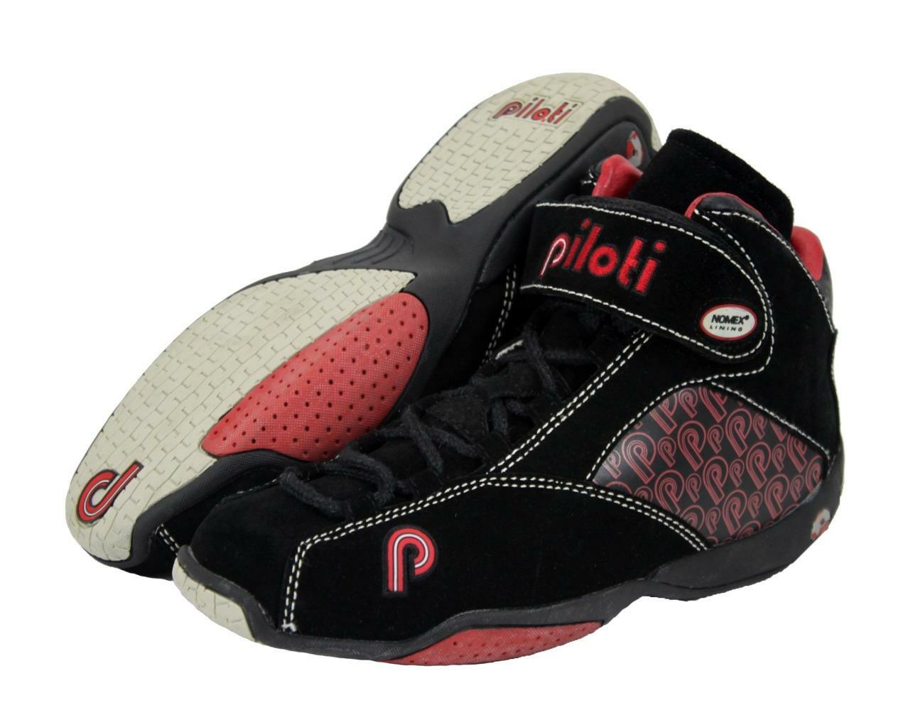 New Men’s Piloti RSR Mid-Cut Driving Leather Boots Shoes Size 7-15 FIA SFI