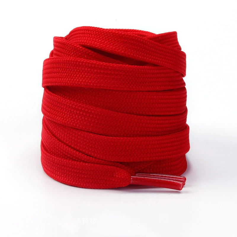 1Pair/3Pair Solid Color Flat Replacement Shoelaces 0.8CM Double Layered Laces fo