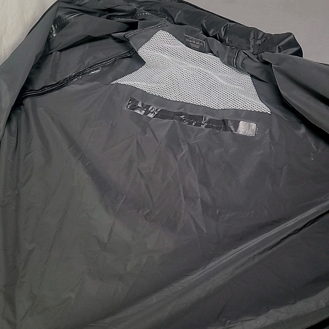 Mil-Tec Sturm Handels GmbH Rain Jacket Black Waterproof Hood In Collar (XL) NWT