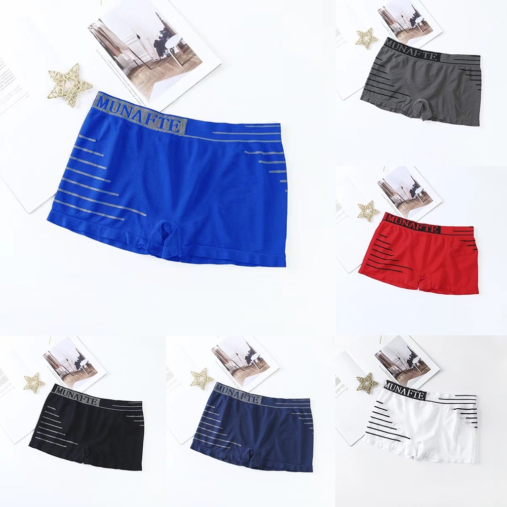 High Quality Mens Underwear Trunks Comfortable Middle Waist Sexy Shorts
