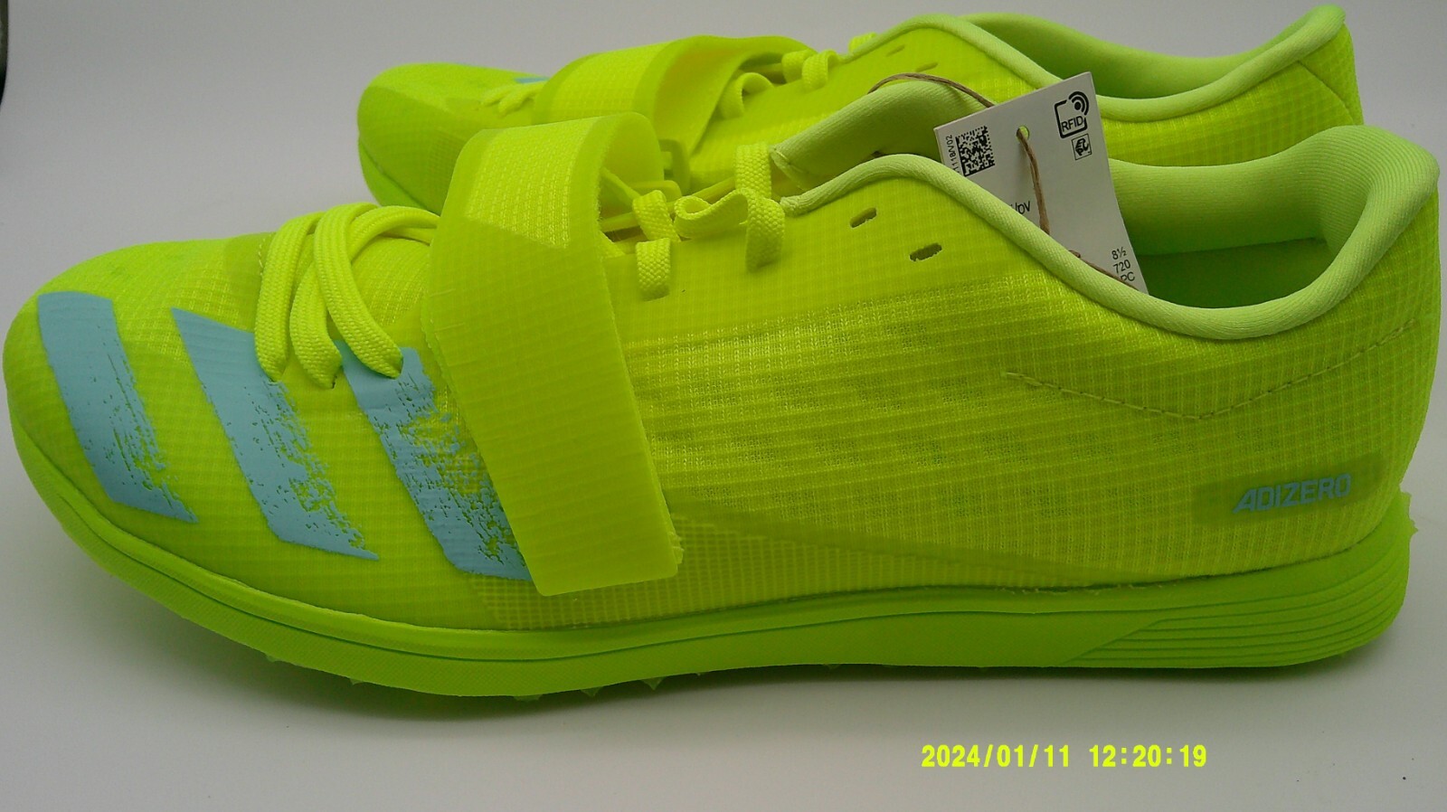 Size 13 – adidas Adizero Triple Jump Solar Yellow Aqua