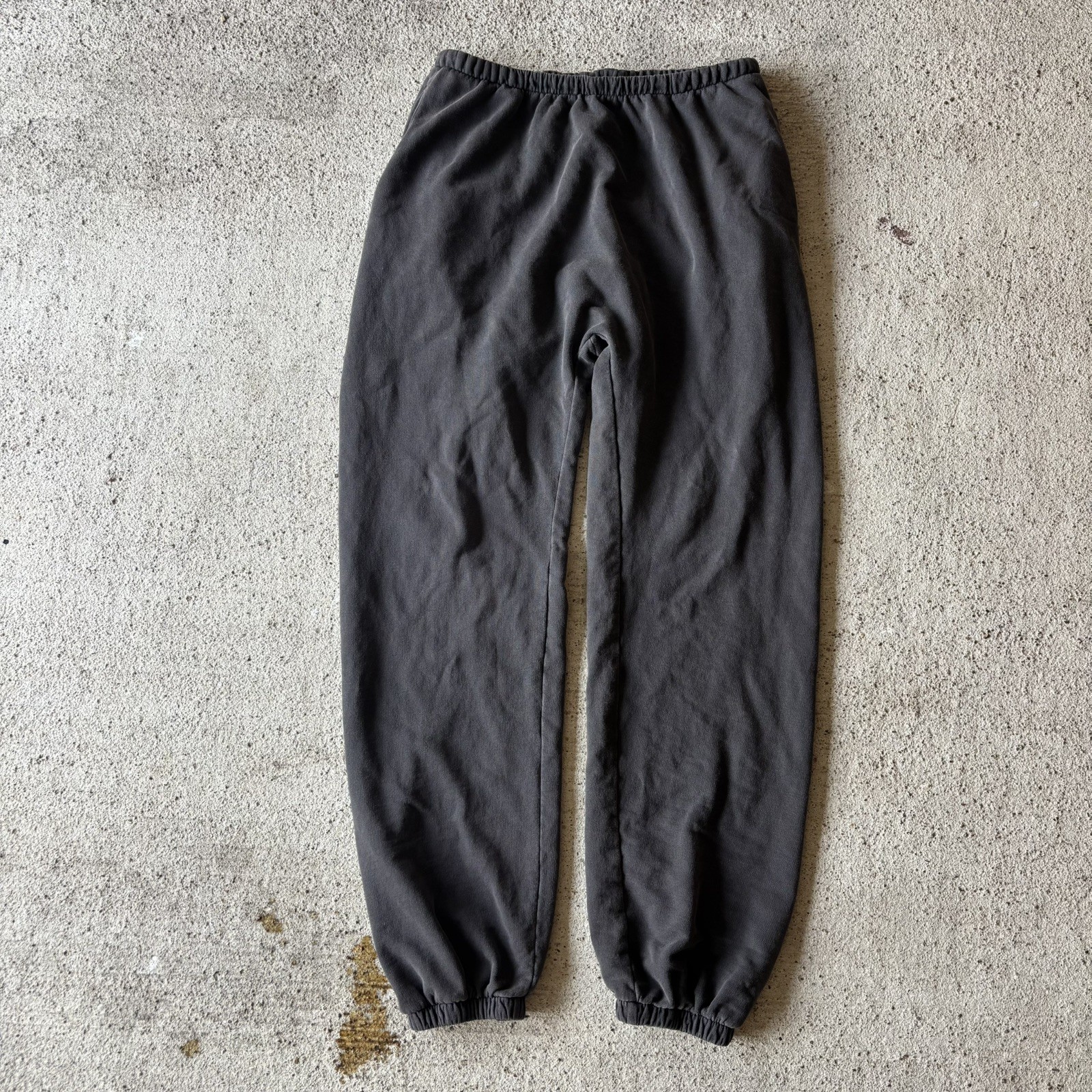 YEEZY YZY SP-08 Dark Grey Sweatpants Sample Cuffed Jogger Elastic Sweats Size 2