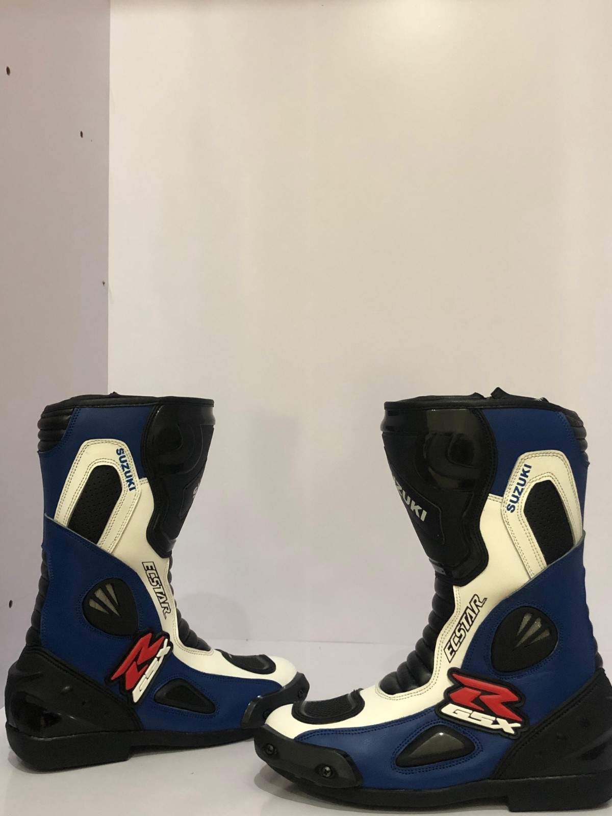 Customized GSXR Leather Racing Shoes Motorbike Riding Sports Boots Armored