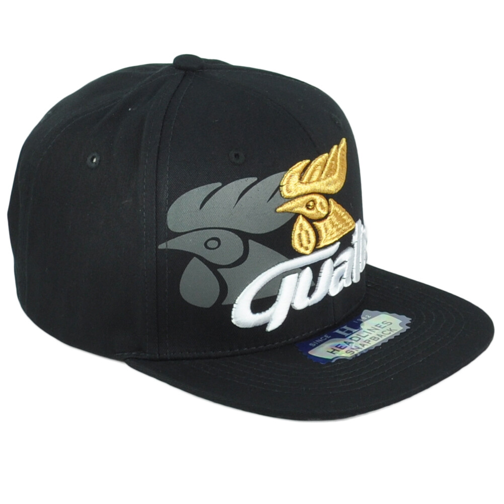 Guate Guatemala Rooster Country Central America Snapback Flat Bill Gorra Hat Cap