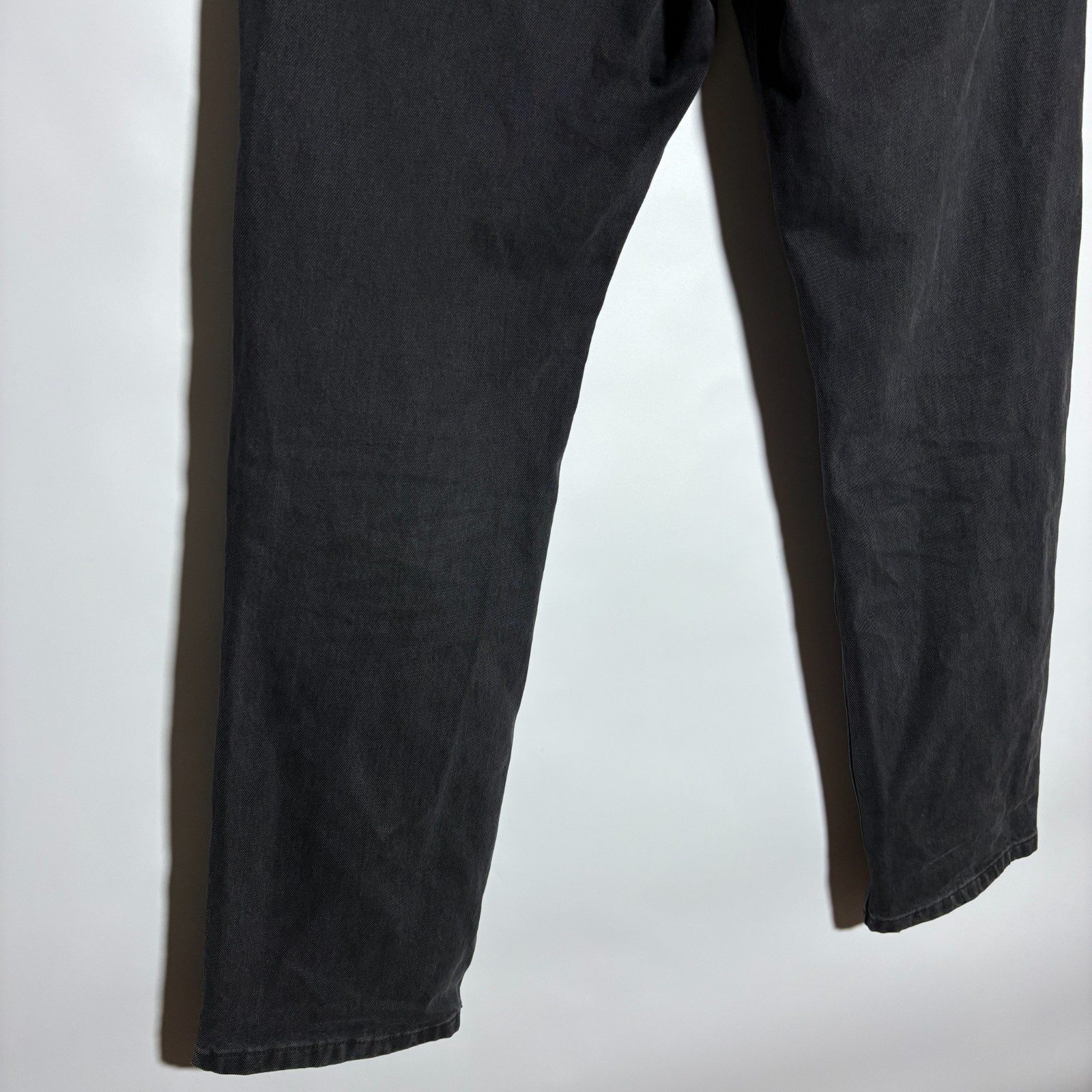 ASKET The Loose Jeans Organic Cotton Denim Baggy Size 32 x 32 Stone Washed Black