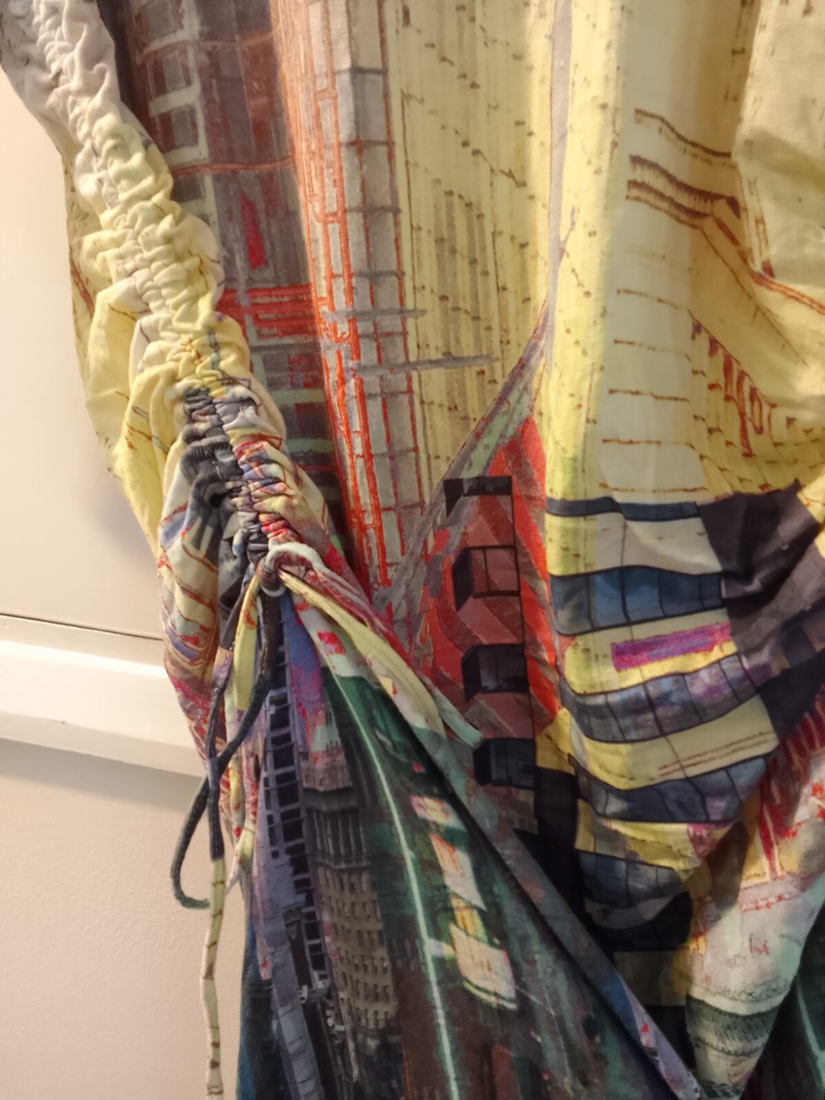 ~Multi Coloured/Patterned Dress By Apanage In Size 12 city patterned