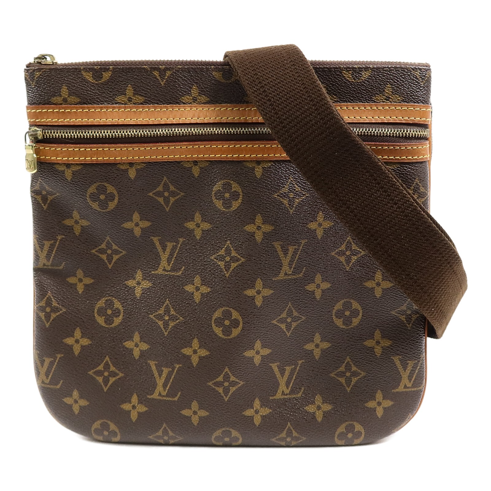 LOUIS VUITTON LV GHW Pochette Bosphore Shoulder Bag M40044 Monogram Brown