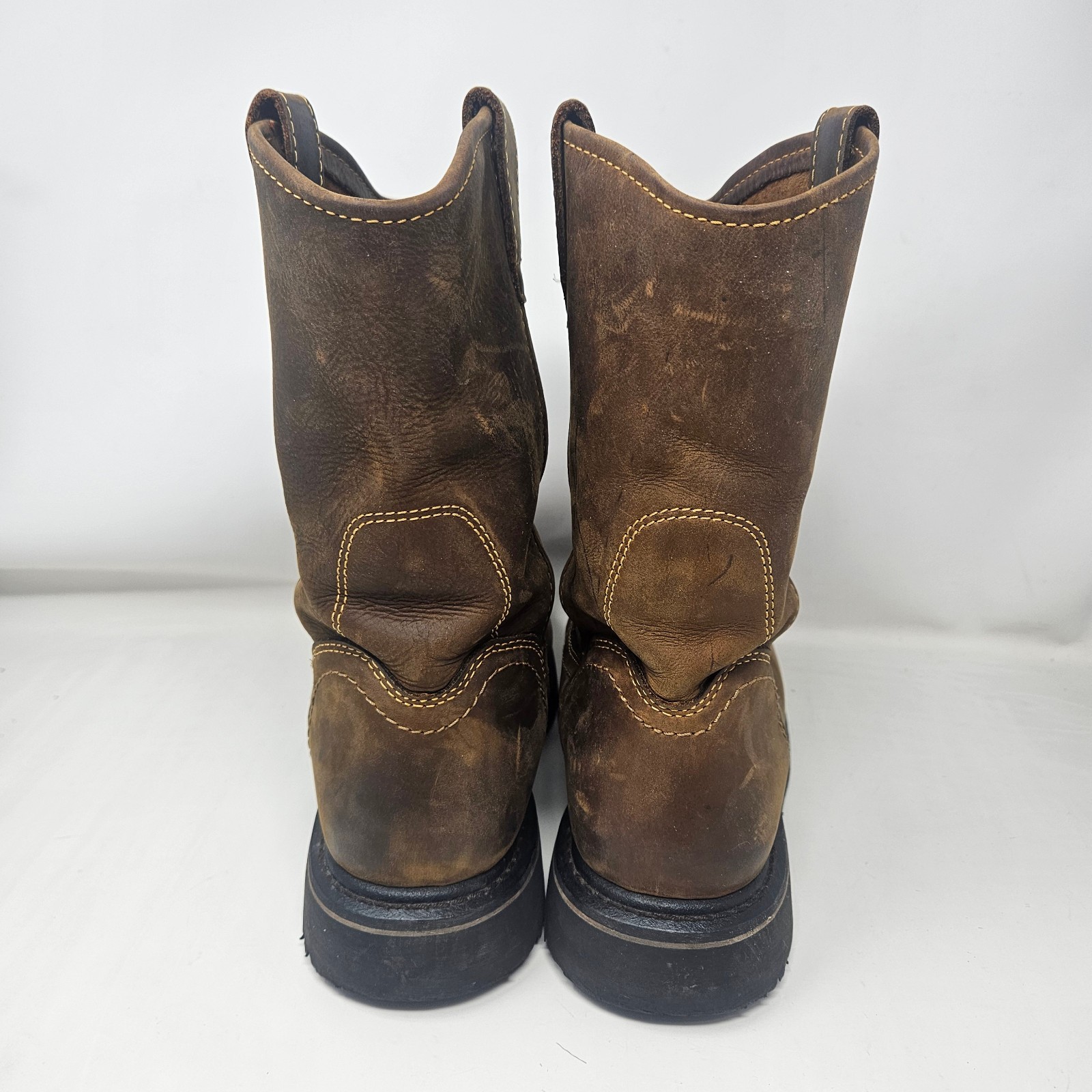 Hytest Ryder Metatarsal Guard Square Steel Toe Wellington Boots Mens Size 8.5 EW