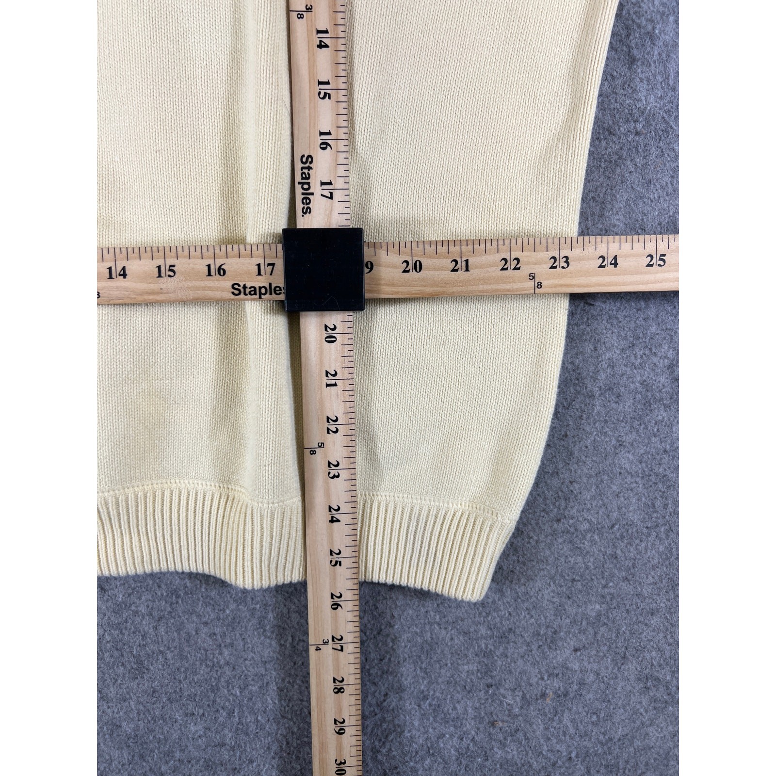 Eddie Bauer Sweater Mens Large Yellow Long Sleeve Minimalist Old Money Outdoor