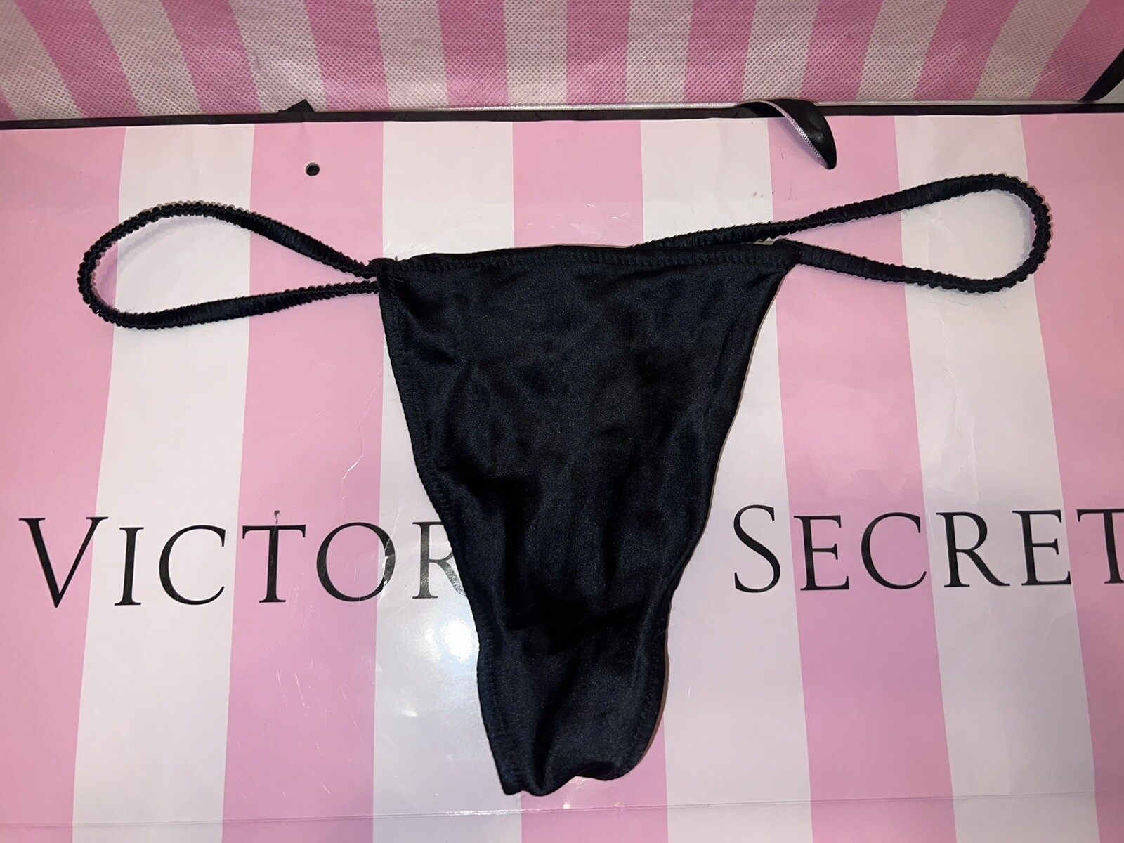 Victorias Secret Designer Collection SILK vintage Thong BEAUTIFUL 2014 NWT