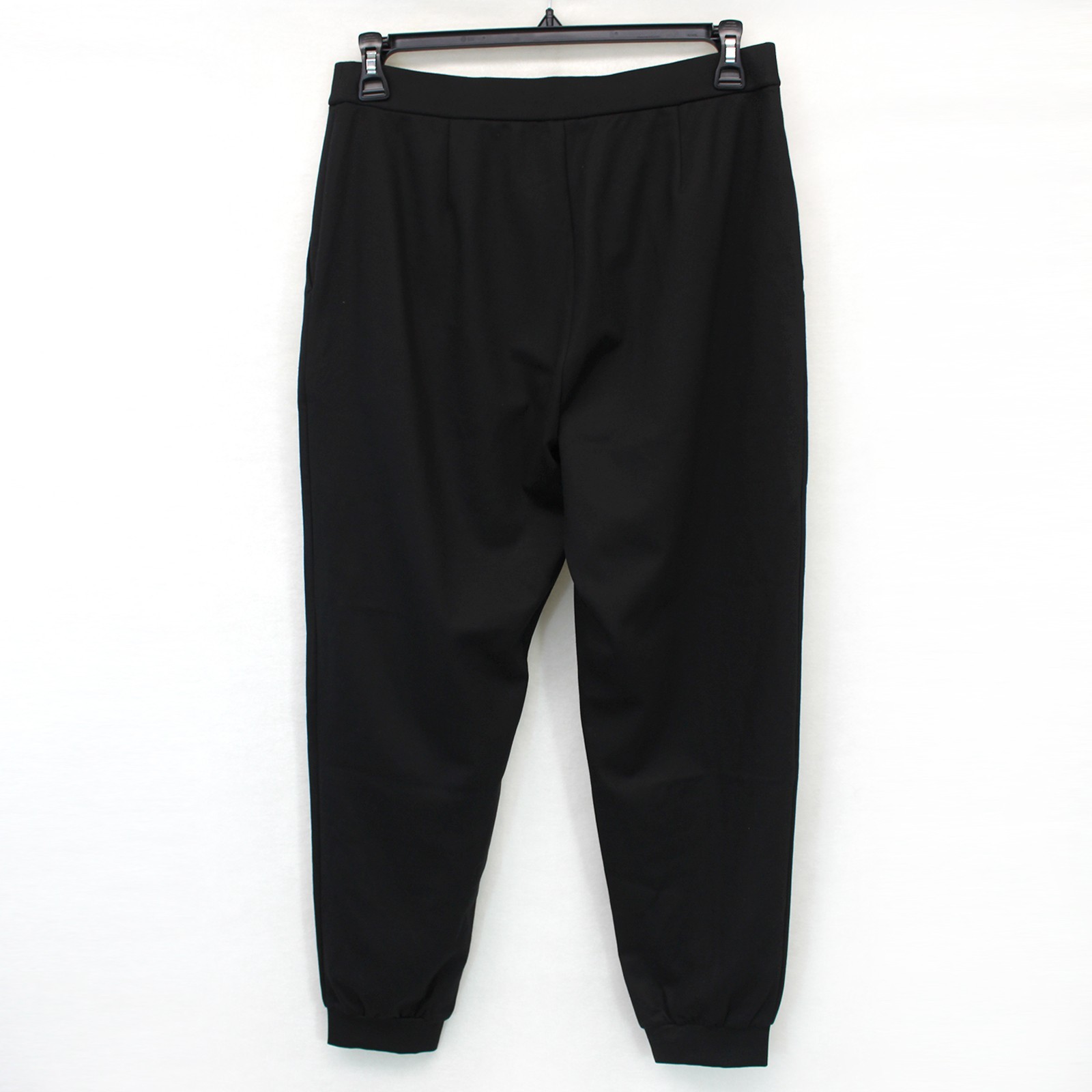 Eileen Fisher Black Lightweight Ponte Jogger Pant Easy Fit Ankle Minimalist L