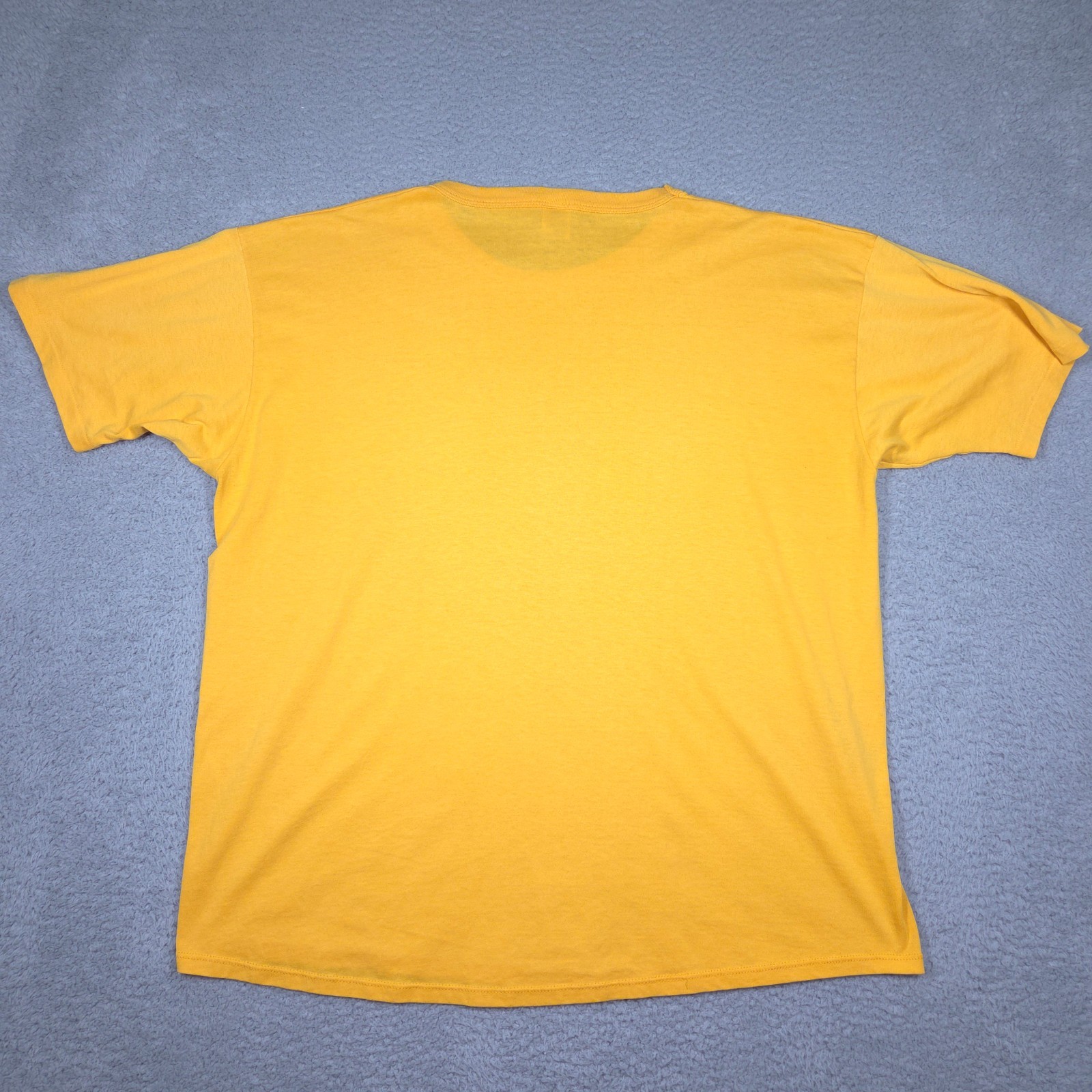 Vintage Russell Athletic T-Shirt Men’s 2XL Yellow Blank Single Stitch USA 90s