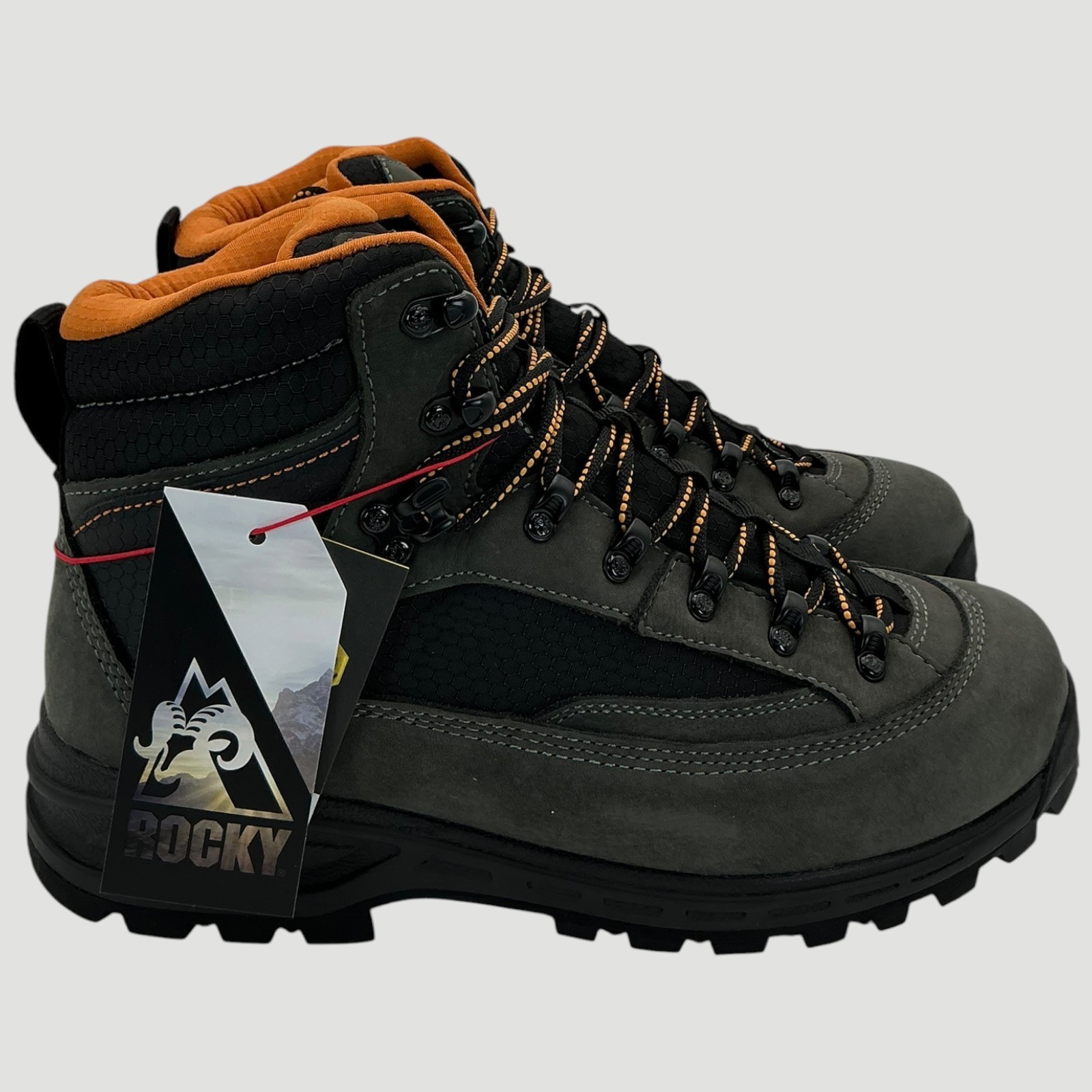 Rocky MTN Stalker Pro Men’s Size 10.5 Charcoal Waterproof Hiker Boots NIB