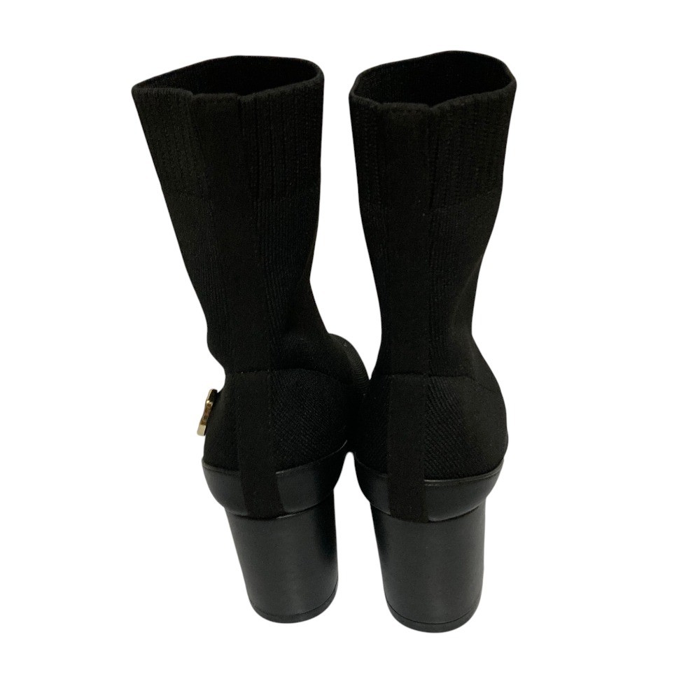 Anne Coquine knit socks for short boots, size 9.3 inches, black. Women USED